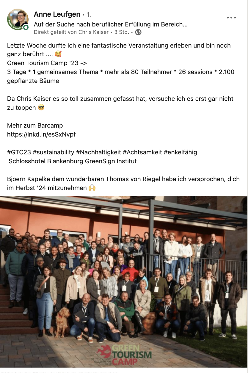 Social Media Post Sascha Brenning